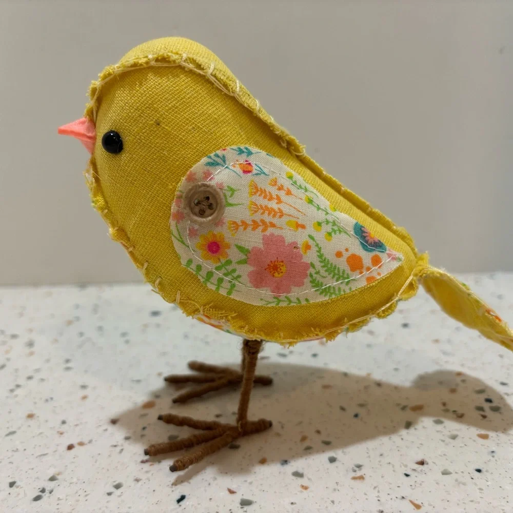 Spring Flower Birdy Bird Chick‎ Yellow Fabric Bird Decoration Target Spritz